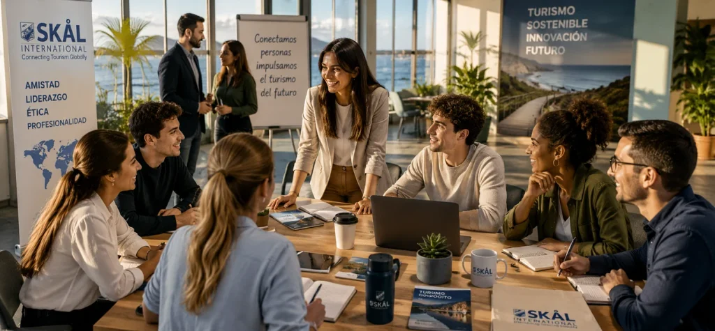 Profesionales del turismo compartiendo experiencias con nuevas generaciones