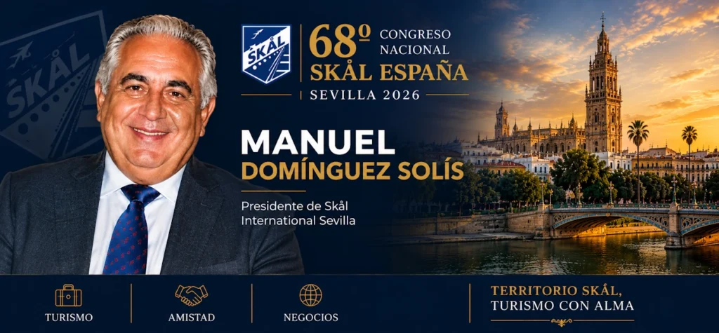Manuel Domínguez Solís, presidente de Skål International Sevilla