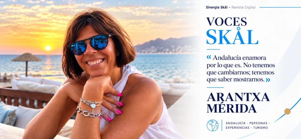Arantxa Mérida, secretaria de la Junta Directiva de Skål Málaga-Costa del Sol, protagonista de Voces Skål.