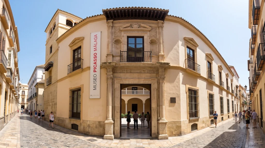 Fachada del Museo Picasso Málaga, situado en el Palacio de Buenavista.