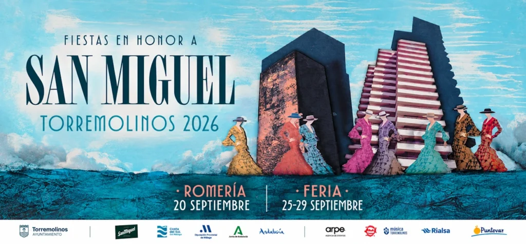 Cartel oficial de la Feria de San Miguel 2026 de Torremolinos