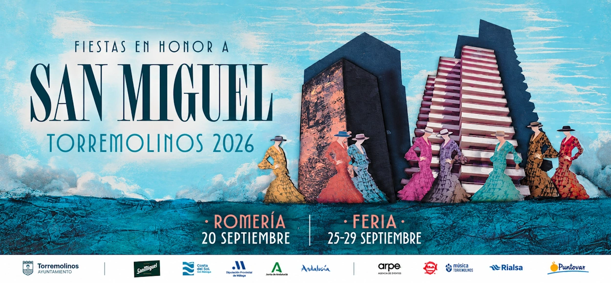 Cartel oficial de la Feria de San Miguel 2026 de Torremolinos
