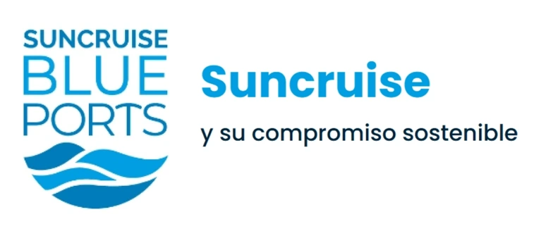 Gráfico de SUNCRUISE Blue Ports sobre su compromiso con la sostenibilidad.