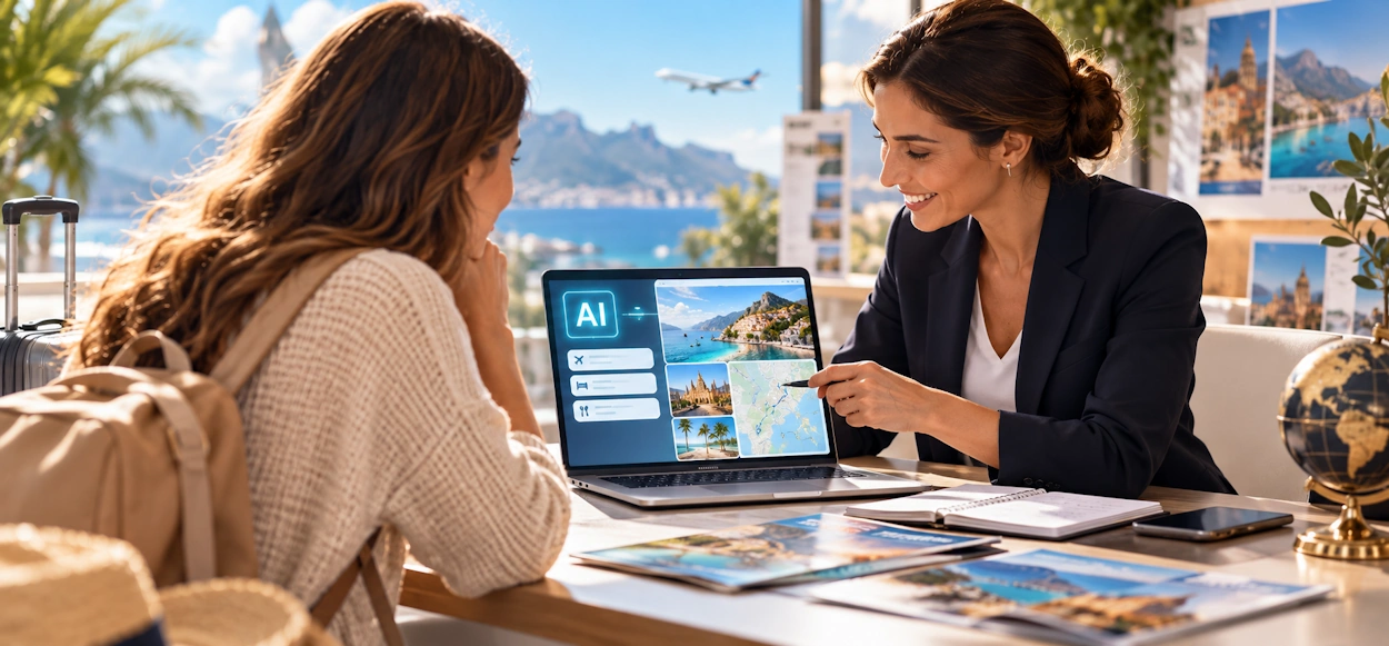 Inteligencia artificial en agencias de viajes durante el asesoramiento a una clienta